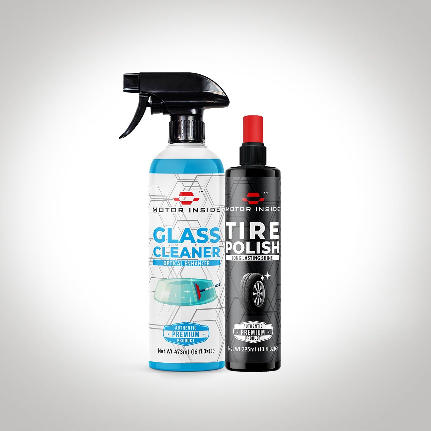 Glass Cleaner & Tire Polish Motor Inside