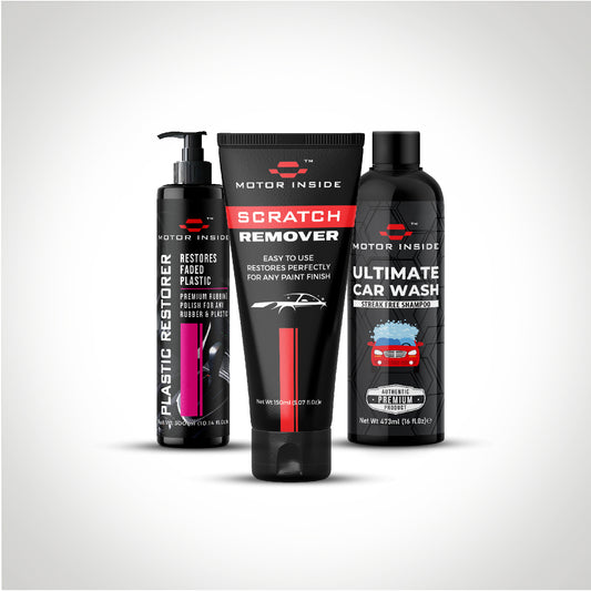 Best Of 3 (Scratch Remover, Plastic Restorer, Ultimate Car Wash Shampoo)