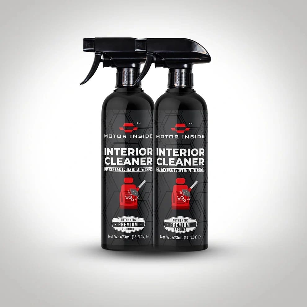 Two bottles of Interior Cleaner for car cabin and upholstery cleaning