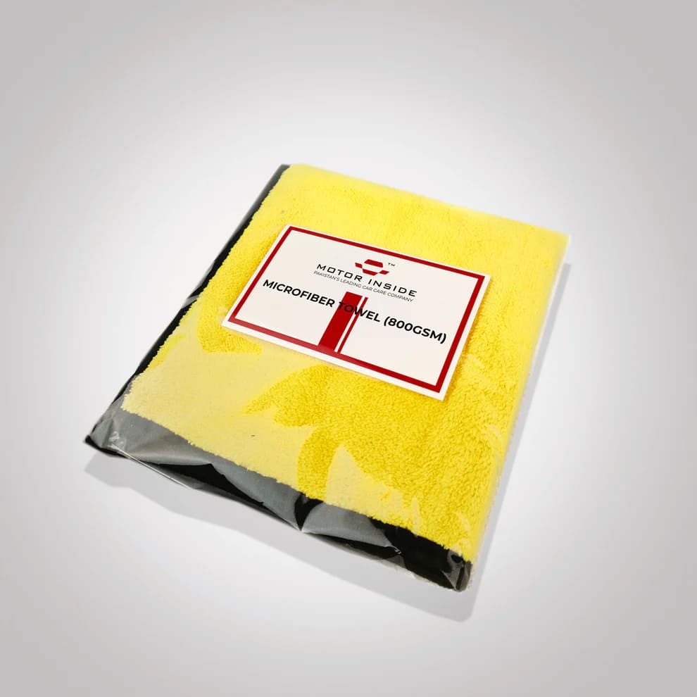 Yellow microfiber towel 800 GSM