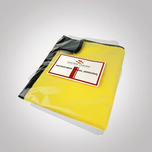 Yellow microfiber towel 600 gsm
