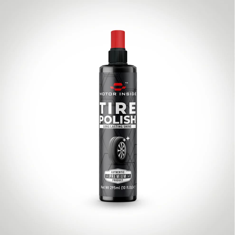 Front view of Tire Polish bottle 