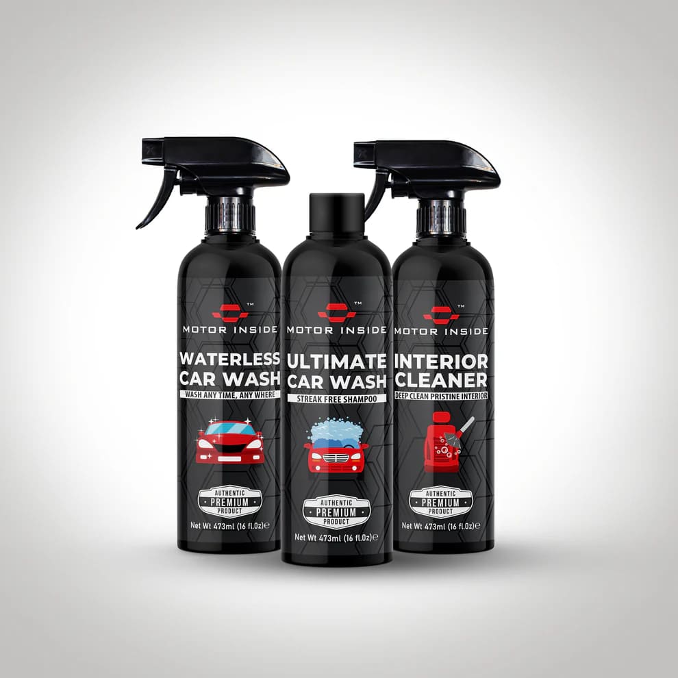 Interior Cleaner, Ultimate Car Wash, Waterless Car Wash Pack of 3