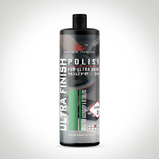 Bottle of Ultra Finish Polish.