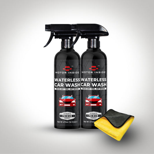 Waterless Car Wash 473 ML 2 PCS With Microfiber Towel 600 GSM