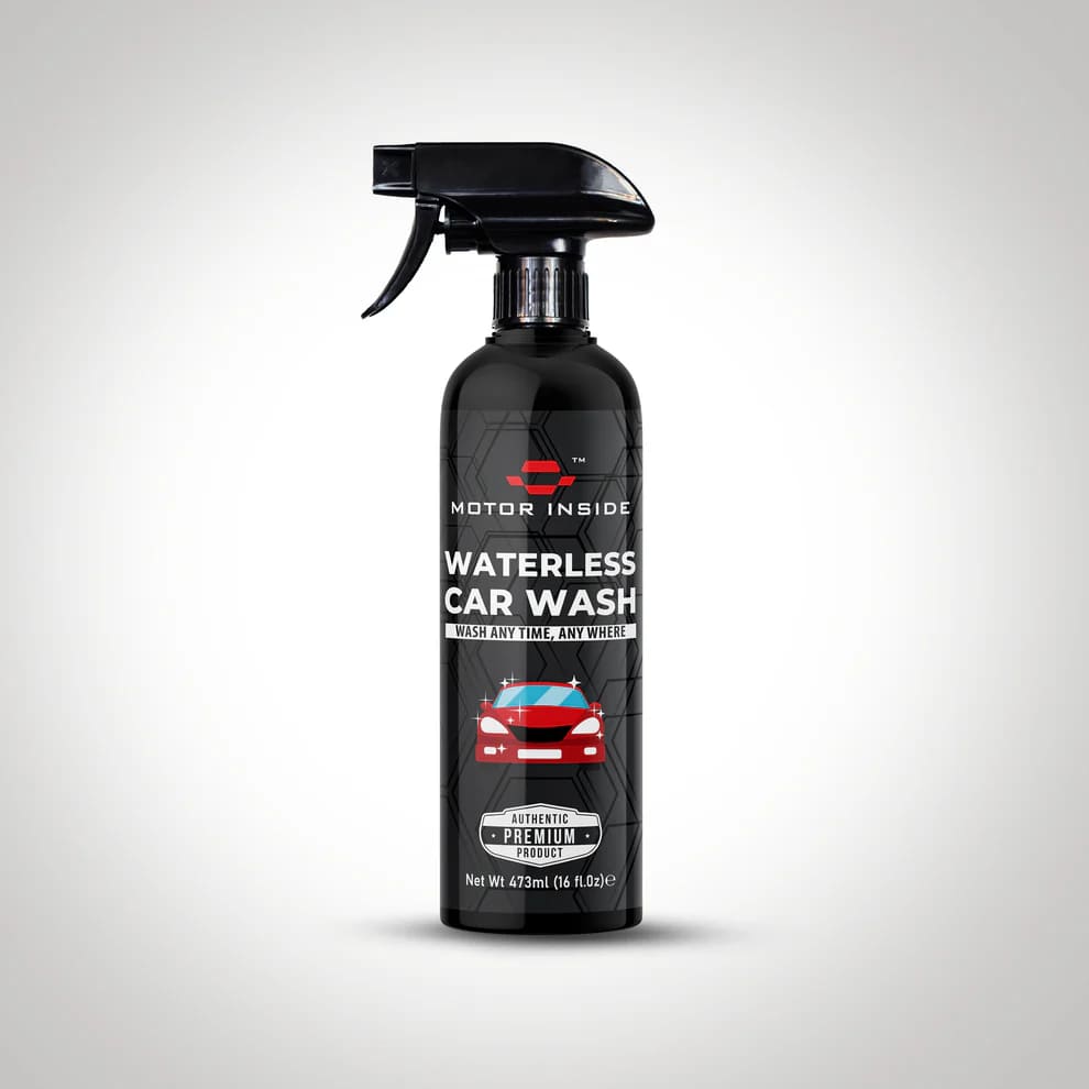 Bottle of Waterless Car Wash — ideal for quick, no-water cleaning and instant shine.