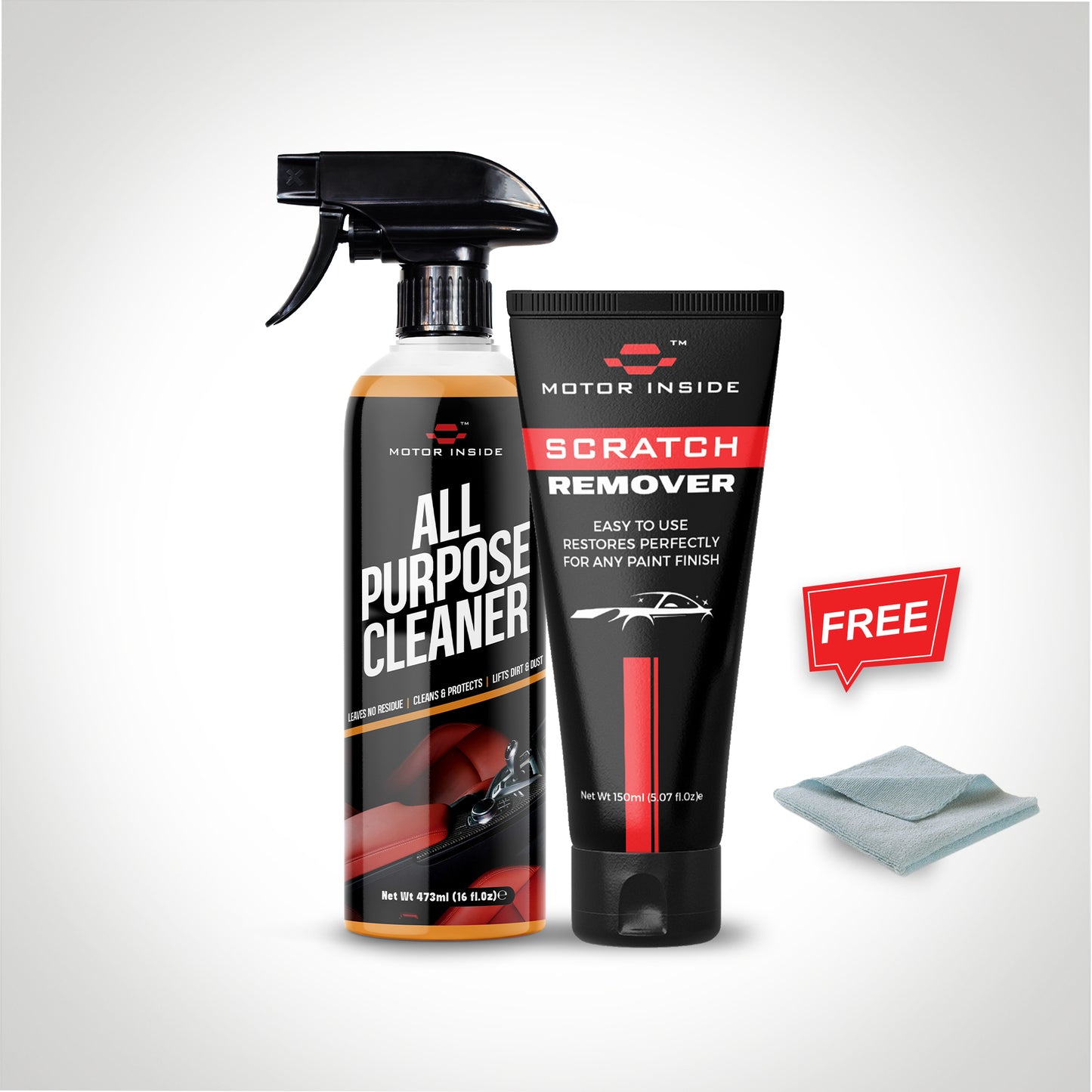 Scratch & Restore Kit (All Purpose Cleaner + Scratch Remover with Free Edgeless Towel)