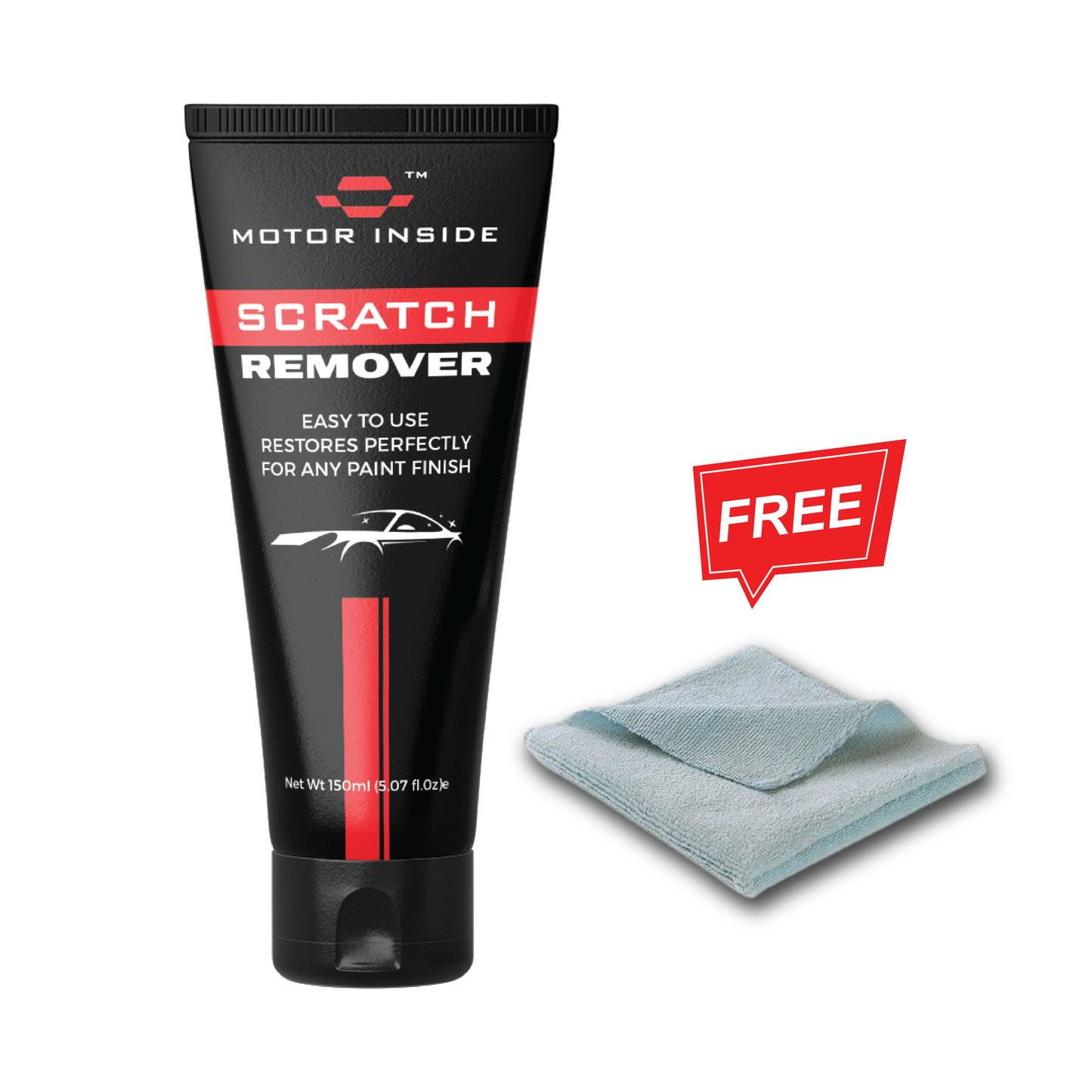 Scratch Remover 150ml with Free Edgeless Towel